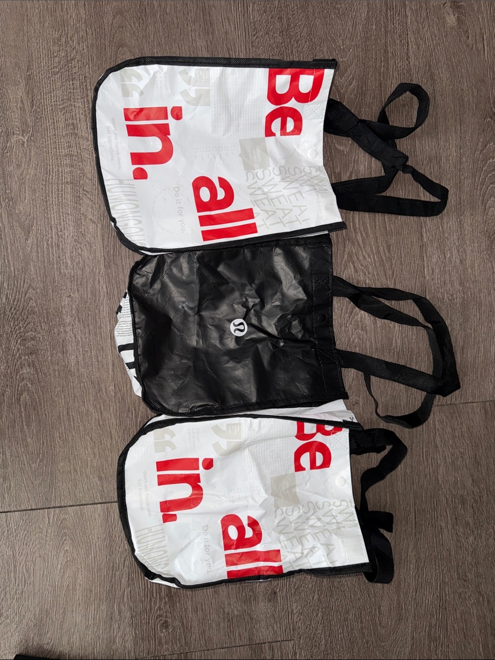 lululemon small tote bags set of 3